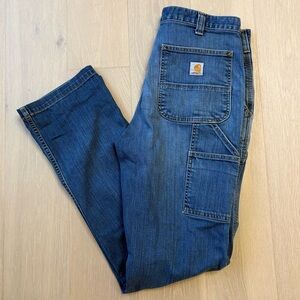 Carhartt Jeans 33x34 102808 RELAXED STRAIGHT RUGGED FLEX™ DENIM DUNGAREE